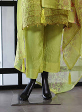 Paisley Khombi Embroidered Cotton Suits Stitched 3 Piece - KB25FP 162 YELLOW